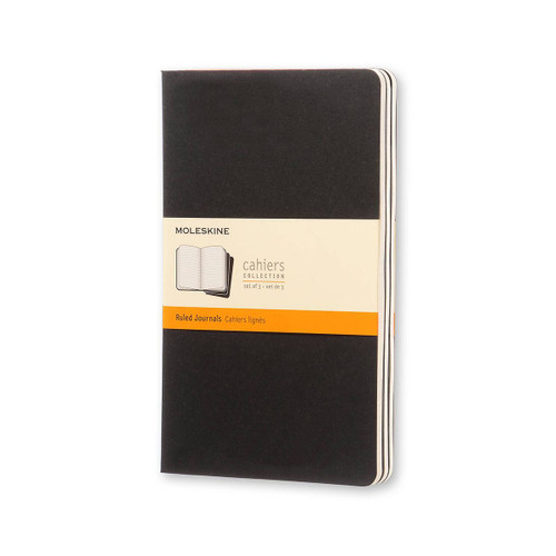 Moleskine Cahier Ruled Journals Large 5x8.25 Black - 1 Ct