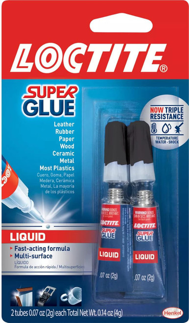 Loctite Duro Liquid Super Glue Tubes - 2 Ct