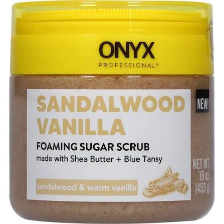 ONYX Foaming Sugar Scrub Sandalwood Vanilla - 16 oz