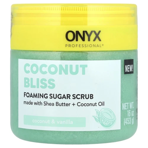 ONYX Foaming Sugar Scrub Coconut Bliss - 16 oz