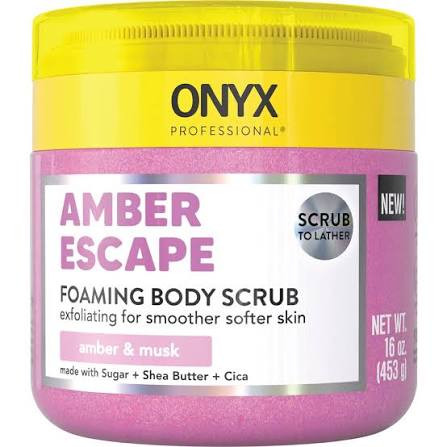 ONYX Foaming Body Scrub Amber Escape - 16 oz