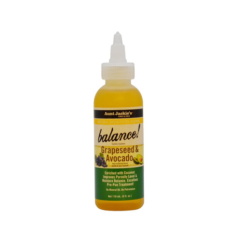 Aunt Jackie's Natural Growth Oil Blends Balance Grapeseed and Avocado - 4 fl oz