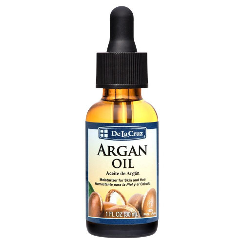 De La Cruz 100% Pure Argan Oil for Skin and Hair Dropper Bottle - 1 fl oz