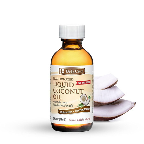 De La Cruz Fractionated Liquid Coconut Oil - 2 fl oz