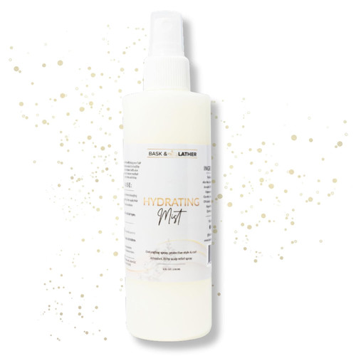 BASK & LATHER Hydrating Hair Mist, Leave-In Conditioner - 8 fl oz