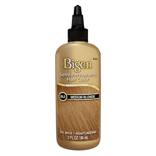 Bigen Semi-Permanent Color BL5 Medium Blonde No Ammonia - 3 Oz