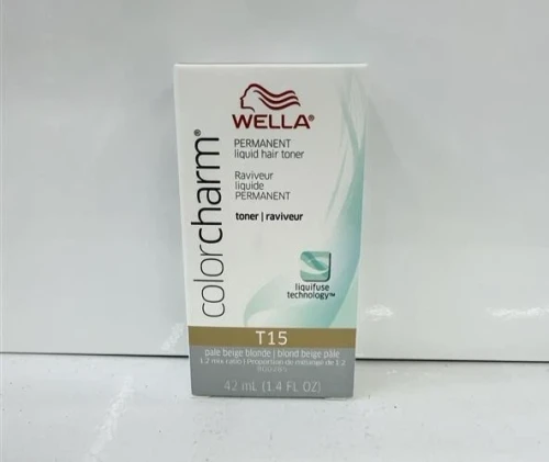 Wella Color Charm Permanent Liquid Toner T15 Pale Beige Blonde 1.4 fl oz