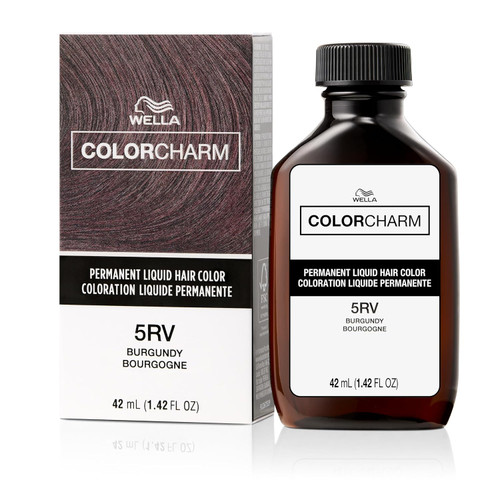 WELLA Color Charm Permanent Liquid Hair Color 5RV Burgundy - 1.4 fl oz