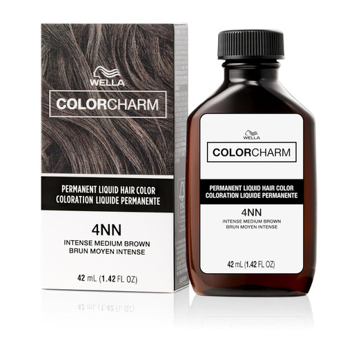 WELLA Color Charm Permanent Liquid Hair Color 4NN Intense Med Brown - 1.4 fl oz