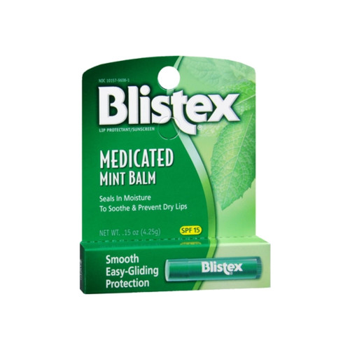 Blistex Medicated Mint Balm Spf 15 0.15 Oz