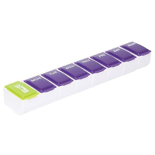 Apex 7-Day Detach N' Go Pill Organizer Plus Cutter 1 Ea