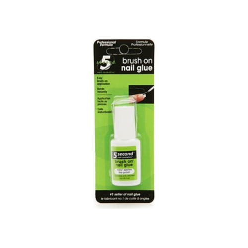 5 Second Brush On Nail Glue 0.2 Oz