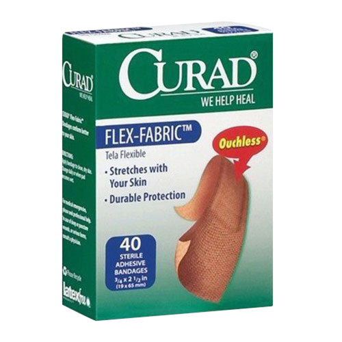 Curad Bandage, Flex Fabric, 40 Per Box
