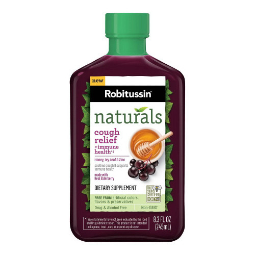 Robitussin Naturals Cough Plus Immune Health Dietary Supplement 8.3Oz