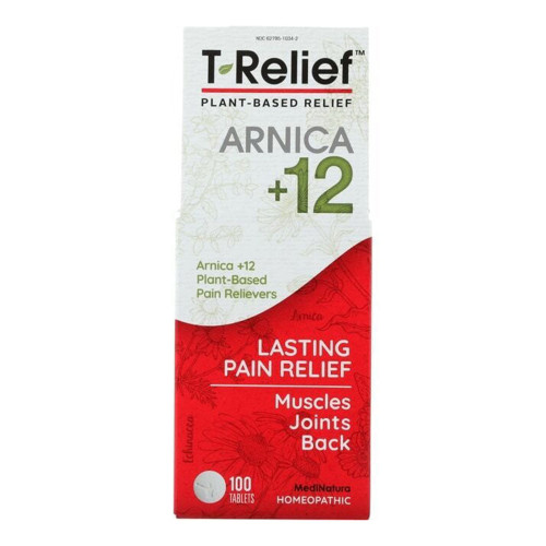 T-Relief, Arnica +12 Pain Relief Tablets, 1 Each, 100 Tab