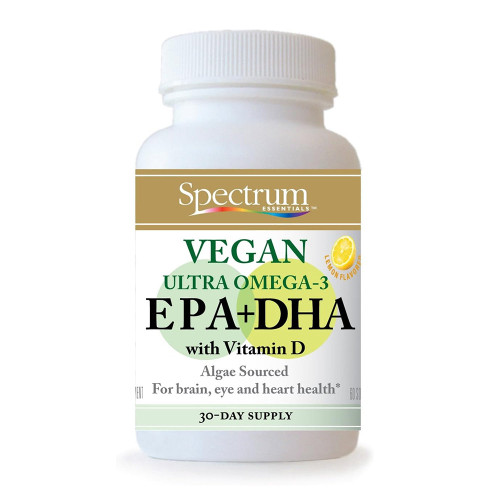 Spectrum Essentials, Vegan Ultra Omega 3 Epa And Dha Capsules 60 Soft Gels, 1 Each, 60 Sgel