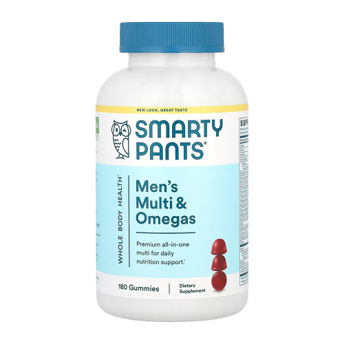 Smartypants, Men'S Complete Multivitamin Gummies, 1 Each, 180 Ct