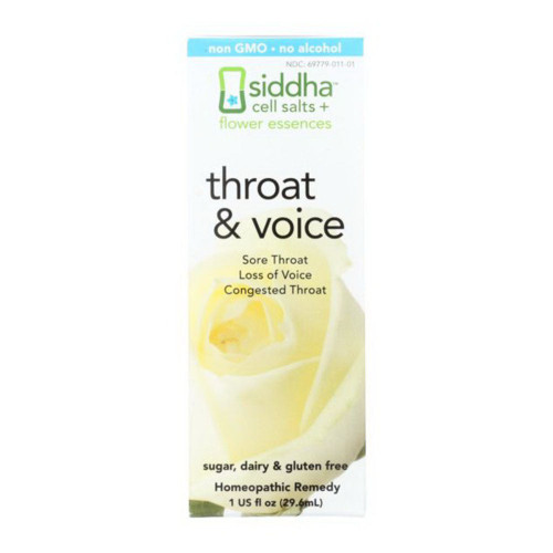 Sidda Flower Essences, Throat And Voice, 1 Each, 1 Fl Oz