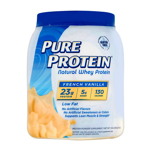 Pure Protein, Natural Whey Powder French Vanilla, 1 Each, 1.6 Lb