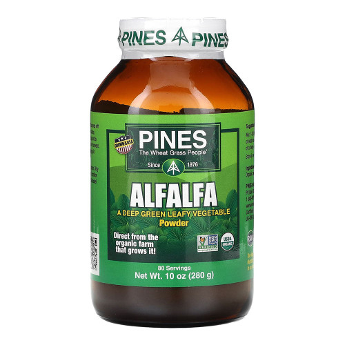 Pines, Int`L, Organic Alfalfa Powder, 1 Each, 10 Oz