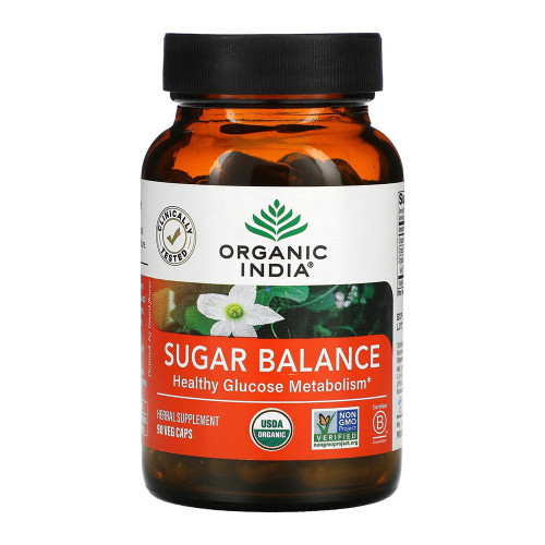 Organic India, Organic Sugar Balance Healthy Glucose Metabolism, 1 Each, 90 Vcap