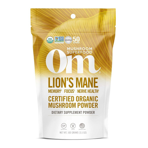 Om Mushrooms, Lion'S Mane Organic Mushroom Powder, 1 Each, 3.5 Oz