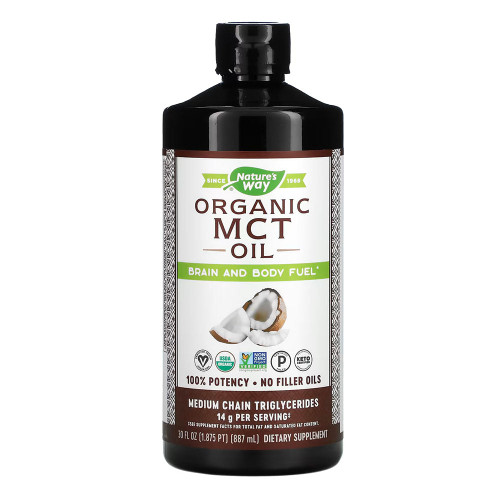 Nature'S Way, Dietary Supplement 100% Mct Oil Coconut, 1 Each, 30 Oz