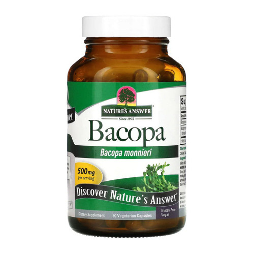 Nature'S Answer, Bacopa 90 Veggie Caps, 1 Each, 90 Capsules