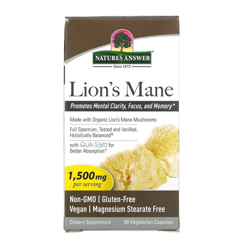 Nature'S Answer, Lion'S Mane 1500Mg, 1 Each, 90 Ct