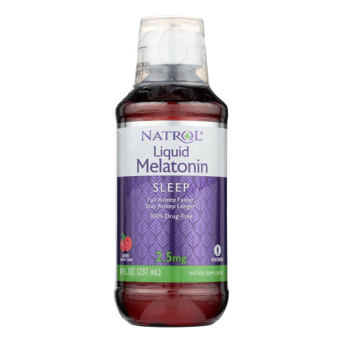 Natrol, Liquid Melatonin Sleep Berry 2.5 Mg, 1 Each, 8 Fl Oz