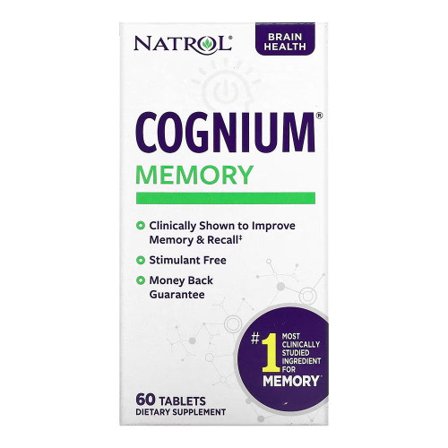 Natrol, Cognium Brain Health Memory, 1 Each, 60 Tab