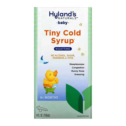 Hyland'S, Homepathic Cold Syrup Nighttime Tiny Baby, 1 Each, 4  Fl Oz