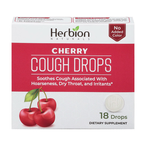 Herbion Naturals, Cough Drops Cherry, 1 Each, 18 Ct