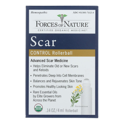 Forces Of Nature, Organic Advanced Scar Control Rollerball , 1 Each, 4 Ml