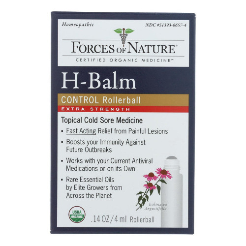 Forces Of Nature, Organic H-Balm Topical Cold Core Medicine, 1 Each, 4 Ml