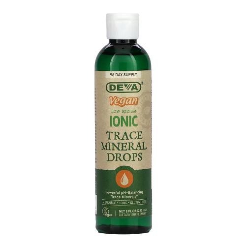 Deva, Vegan Low Sodium Ionic Trace Mineral Drops , 8 Fl Oz