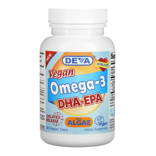 Deva Vegan Vitamins, Dha Epa Vegan Delayed Release, 1 Each, 90 Vcap Deva Vegan Vitamins, Dha Epa Vegan Delayed Release, 1 Each, 90 Vcap