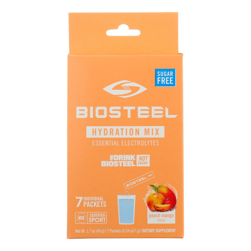 Biosteel, Peach Mango Flavor Hydration Mix, 1 Each, 7 Ct