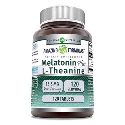 Amazing Nutrition, Melatonin Plus L Theanine, 1 Each, 120 Ct