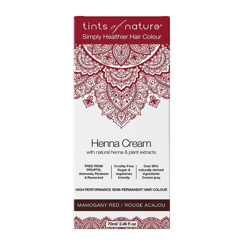 Tints Of Nature, Henna Cream Mahogany Red, 1 Each, 2.46 Oz Tints Of Nature, Henna Cream Mahogany Red, 1 Each, 2.46 Oz