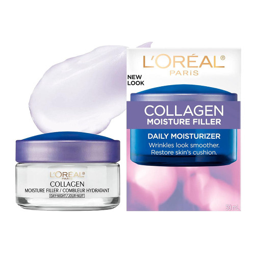 L'Oreal Paris Collagen Daily Face Moisturizer, Reduce Wrinkles, Face Cream 1.7 Oz