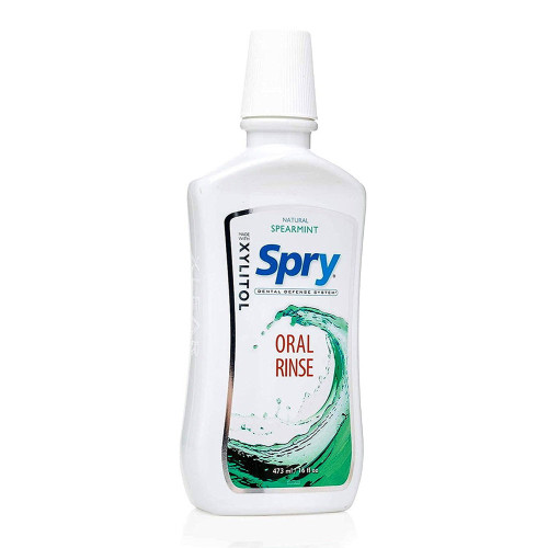 Spry, Oral Rinse Spearmint, 1 Each, 16 Oz