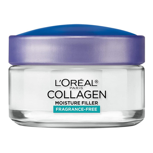 L'Oreal Paris Collagen Daily Face Moisturizer, Reduce Wrinkles, Face Cream, Fragrance Free 1.7 Oz