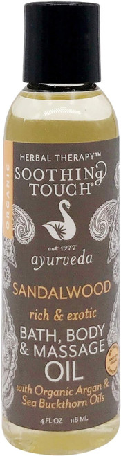 Soothing Touch, Bath Body & Massage Oil Sandalwood, 1 Each, 4 Oz