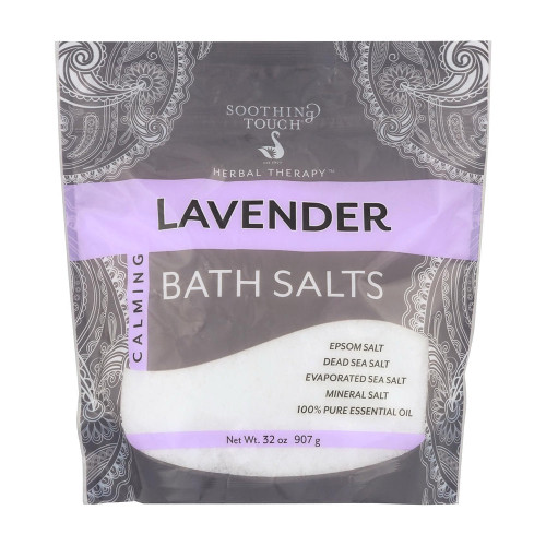 Soothing Touch, Bath Salts Lavender Calming, 1 Each, 32 Oz