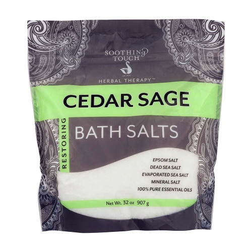 Soothing Touch, Bath Salts Cedar Sage, 1 Each, 32 Oz