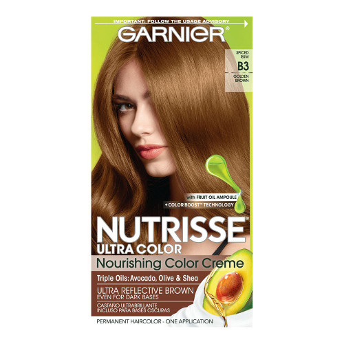 Garnier Hair Color Nutrisse Ultra Color Nourishing Creme, B3 Golden Brown ,1Ct