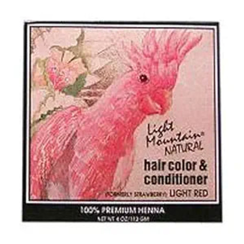 Light Mountain, Organic Hair Color And Conditioner Light Red, 1 Each, 4 Oz