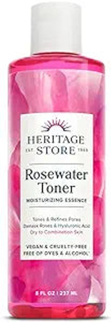 Heritage Store, Rosewater Facial Toner, 1 Each, 8 Fl Oz