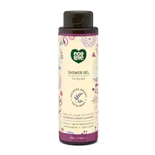 Ecolove, Shower Gel Purple Fruit, 1 Each, 17.6 Fl Oz